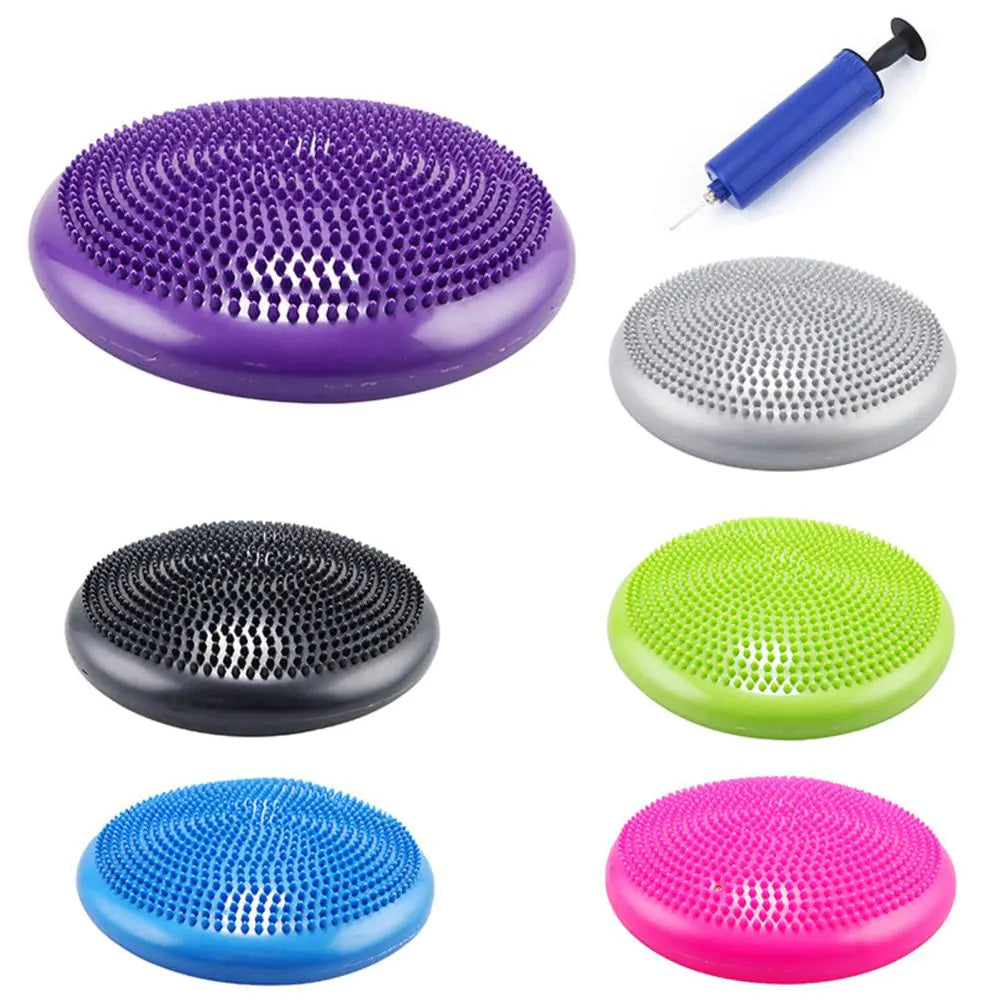 PVC Yoga Balance Mat with Pump for Fitness and Therapy