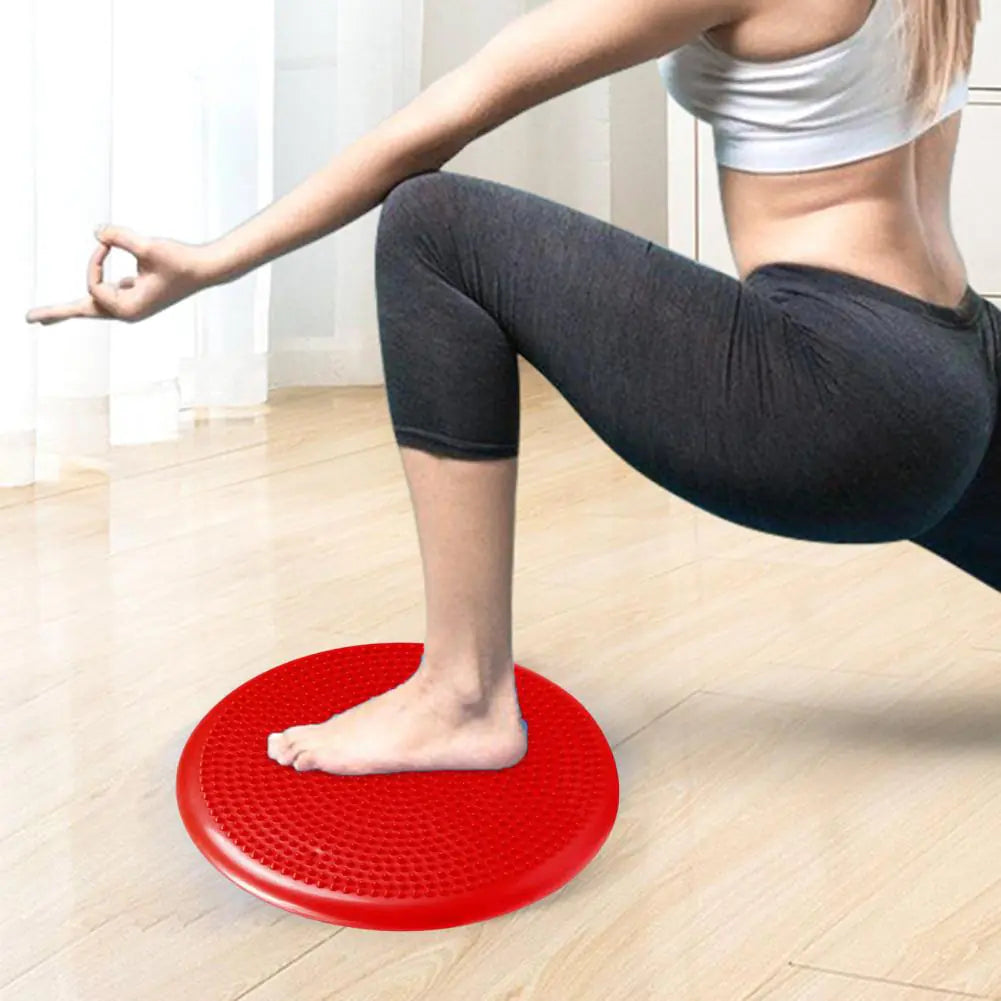 PVC Yoga Balance Mat with Pump for Fitness and Therapy